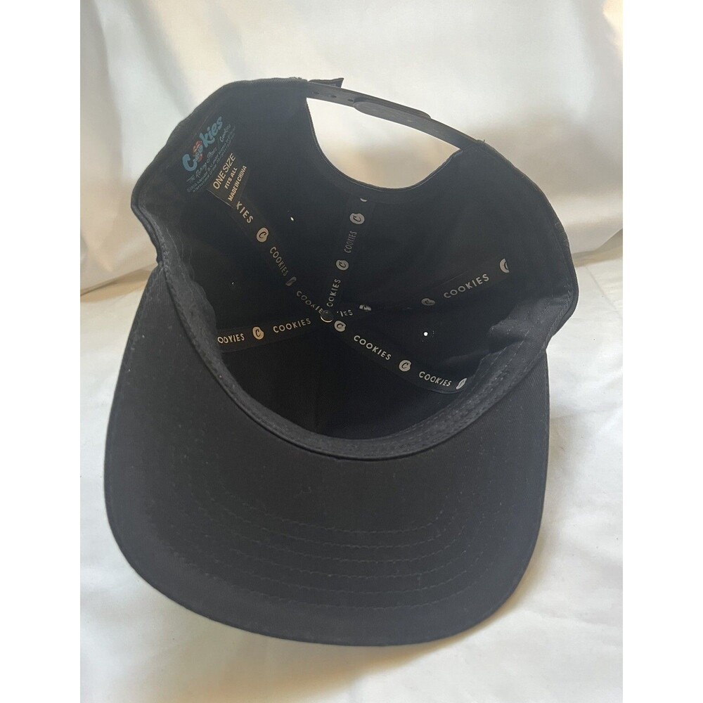 Cookies SF x Rolling Stones High Crown Black Snapback Hat Authentic - Picture 6 of 6